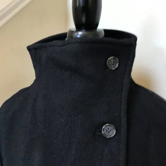 NWT JCREW Villa Cocoon Coat Womens 6 Black Italian Stadium Cloth Wool Jacket NEW - Picture 7 of 11